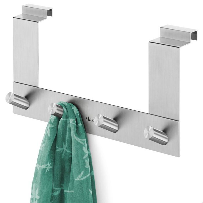 Zack Colgador de Puerta con 4 Ganchos Colección Exit para Puertas con Rebaja